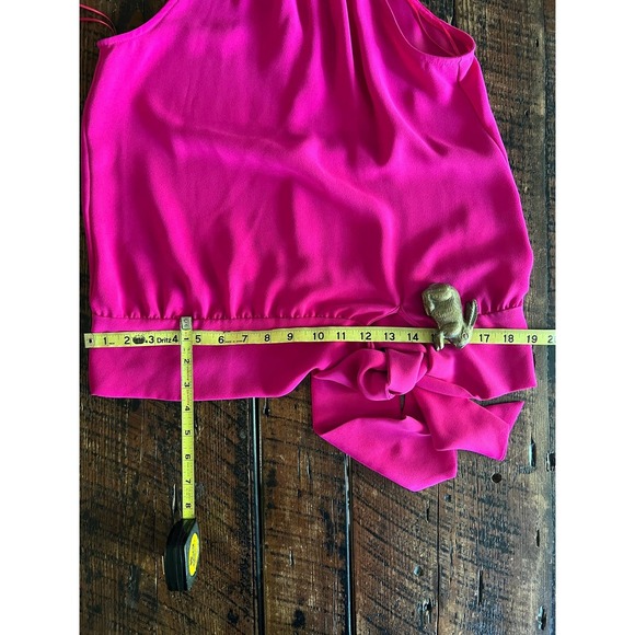 Trina Turk Womens XS Sleeveless Tie Hem Cocktail Top/Blouse - Picture 15 of 17